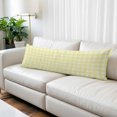 thumbnail image 2 of Yellow Checkered Body Pillow Cover 20 x 60 Inch Decorative Pillow Cover Farmhouse Plaid Buffalo Elegant Lumbar Pillowcase Seasonal Rectangle Cushion Case for Couch Sofa Bed Living Room, 2 of 9
