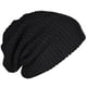 thumbnail image 1 of Mens Slouchy Long Beanie Knit Cap black, 1 of 5