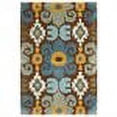 thumbnail image 3 of SAFAVIEH Soho Frosina Floral Wool Area Rug, Brown/Blue, 2' x 3', 3 of 3