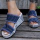thumbnail image 4 of Amzcrzy Zapatos de mujer,Zapatos de mujer,Zapatillas de mujer, Sandalias de cuña para mujer, tacones altos, sandalias de playa para mujer, zapatillas casuales antideslizantes de verano Sandalias Muje, 4 of 9