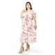 thumbnail image 3 of Vestido de lino con encanje Roman Fashion /Tallas Extras, 004 (Rosa flor) rosa 40, 3 of 6