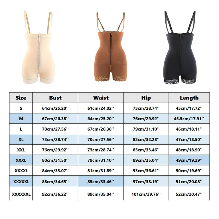 iOPQO lingerie for women Shapewear Bodysuit For Women Tummy Control Fajas  Colombianas Waist Trainer Lifter Thigh Slimmer Full Body Shaper Shapers  Beige 4XL 