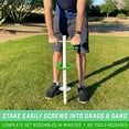 thumbnail image 2 of GoSports Tetherball Game Set, Complete Tetherball Setup with Ball, Rope and Pole - Great for Backyard Fun, White, 2 of 5
