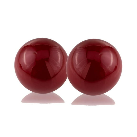 Modern Day Accents Bola Poppy Red Sphere/3" D - Set of 2