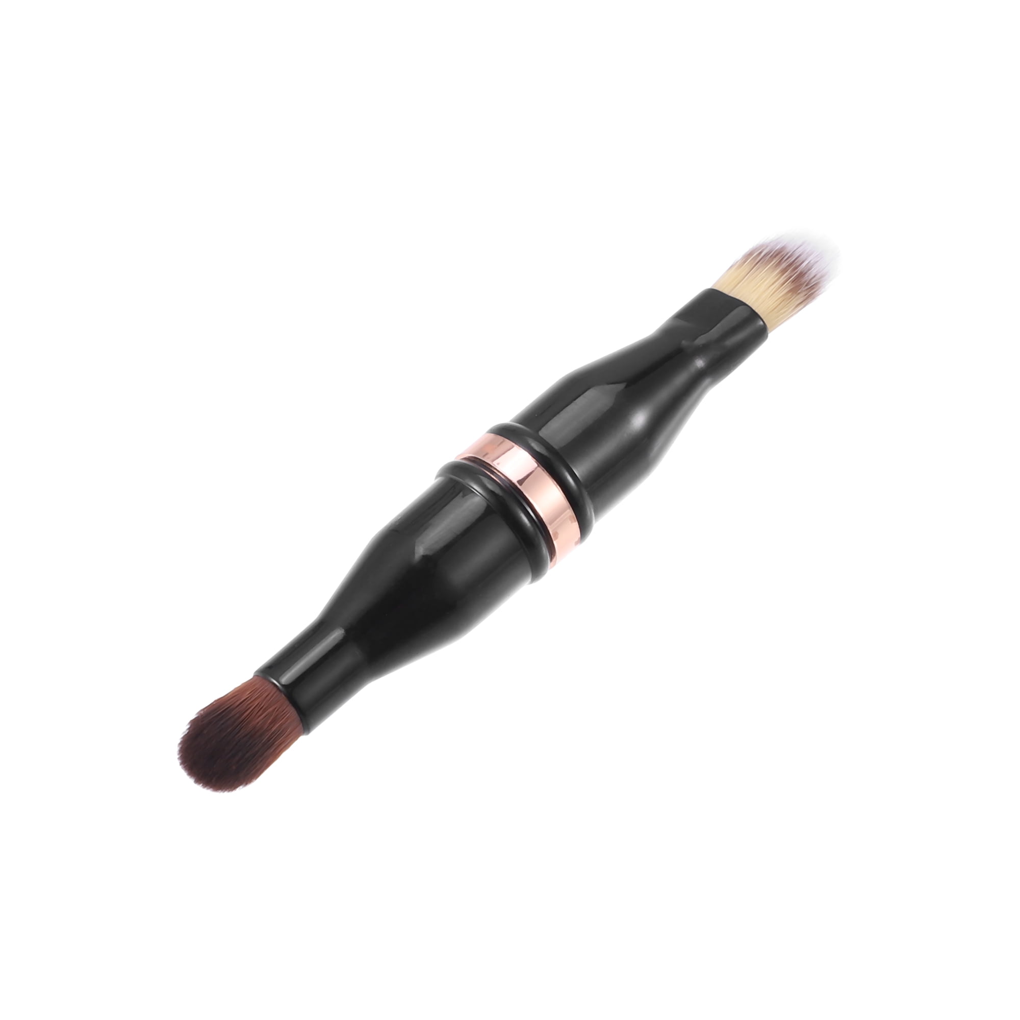 Unique Bargains 4 in 1 Makeup Brush Set Slant Foundation Eyeshadow Concealer Black