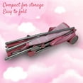 thumbnail image 6 of Baby Doll Stroller & 12" Baby Doll with Pacifier Gift Set - Pink Striped Fabric Baby Stroller Toy for Kids - Foldable Play Stroller for Dolls with Canopy - Baby Doll Stroller for Toddlers, Girls, 6 of 7