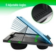 thumbnail image 7 of Mind Reader Adjustable 8 Position Lap Top Desk with Cushions, Blue, 7 of 7