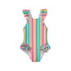 Flapdoodles girls Stripe One-Piece, 3T
