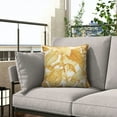 thumbnail image 3 of Outdoor Decor by Commonwealth Outdoor Yellow Plant Print Pillow 18 x 18 in Multi, 3 of 5