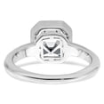 thumbnail image 5 of 14k White Gold Solitaire 3.16ct. Ascher Bezel Moissanite Engagement Ring Size 5.5, 5 of 7