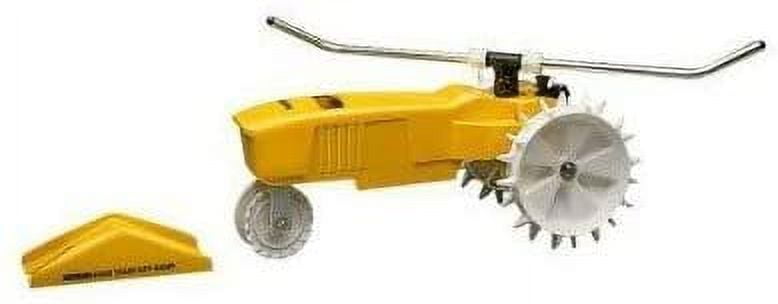 Nelson RainTrain 13500 sq ft Traveling Lawn Sprinkler, Rust Resistant Cast-Iron Body