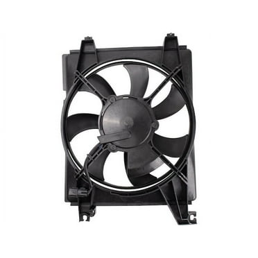 A/C Condenser Fan Assembly - Compatible with 2003 - 2008 Hyundai Tiburon 2004 2005 2006 2007