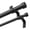 Black, variant on HEI! DEAR 1" Adjustable Gold Double Curtain Rod Set for Windows Heavy Duty with End Cap Finials,36-60"