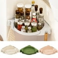 thumbnail image 4 of TNOBHG Kitchen Spice Organizer Kitchen Spice Corner Storage Rack for 90 Degree Right Angles 360 Degree Rotation Punch-free Adhesive Capacity Bathroom Shower, 4 of 8