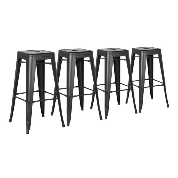 Backless Modern Light Weight Industrial, Vintage Industrial Bar Stools With Backs