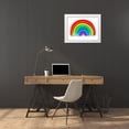thumbnail image 3 of Carr, Hailey 32x25 White Modern Wood Framed Museum Art Print Titled - Neon Rainbow W, 3 of 4