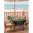 thumbnail image 2 of 60x84 Inch Outdoor Tablecloth with Umbrella Hole Zipper Rectangle Boho Flower Rectangular Tablecloths Outside Waterproof Bohemian Gorgeous Patterns Ethnic Bohemian Patio Table Cover for Picnic Party, 2 of 8