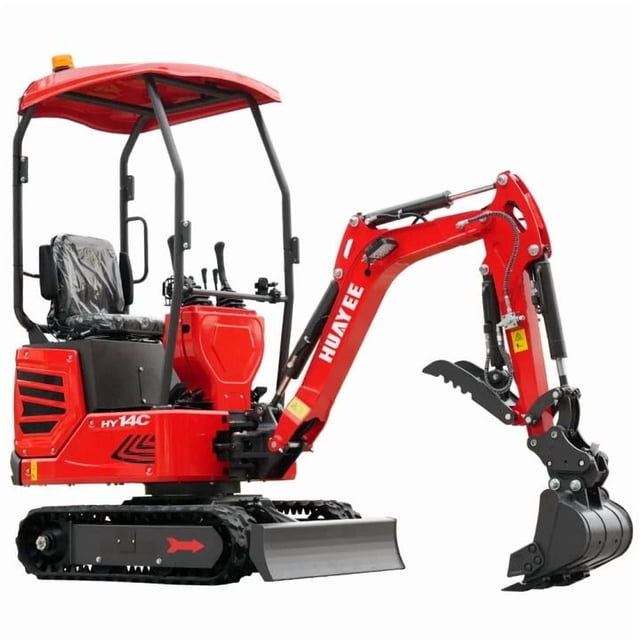 1.4T Mini Excavator – 13.5HP B&S Gas Engine with Side Swing, Hydraulic Thumb & Semi-Automatic Quick Coupler – Delivery & Unloading Included, HY14C