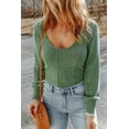 thumbnail image 6 of Redhotype Elevate Your Wardrobe with Stylish Green U Neck Knit Top, 6 of 8