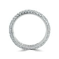 thumbnail image 2 of Bague d'Éternité Pavée de Diamants 1 1/10 Ct en Or Blanc 14 K, 2 of 2