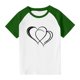 thumbnail image 3 of Blusas y camisas de manga corta con cuello redondo para niños y niñas, blusa de manga corta con estampado de cuello redondo, 3 of 7