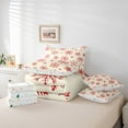 thumbnail image 5 of Feelyou Snowflake Print Twin Bedding Sets 7-Piece, Happy Christmas Bedding Comforter Set, Winter Festival Reversible Sheet Sets, Ultra Soft Home Decor, 5 of 7