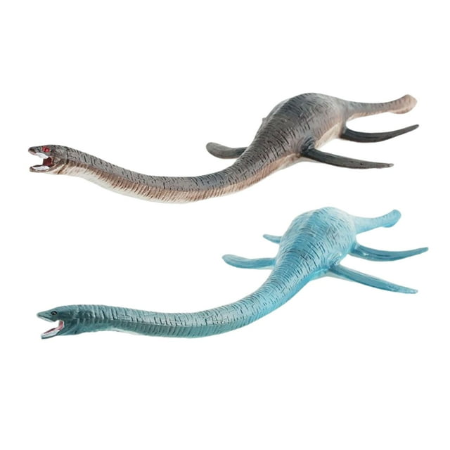 Mini Figuras Dinosaurios Pintadas A Mano Baoblaze Modelo Adornos Escritorio Azul
