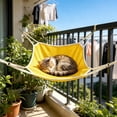 thumbnail image 6 of Hanging Cat Hammock Crate Cooling Summer Bed Breathable Portable Indoor Outdoor Pet Lounger Easy Clean, 6 of 6