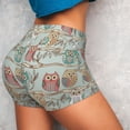 thumbnail image 4 of Fotbe Cute Owl Shorts Sin Costuras – Shorts Deportivos de Cintura Alta para Mujer, Elásticos para Gimnasio, Yoga, Running o Ciclismo-Small, 4 of 8