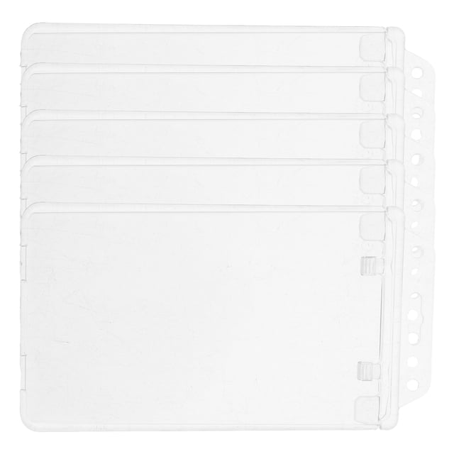 5pcs transparente insignia de insignia transparente soporte de insignia de placa de manga de la manga del insignia