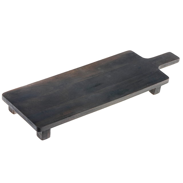 Planche de Service Rect. en Bois d'Acacia sur Pied