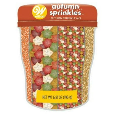 Wilton Sprinkles Mix 6.9oz-Autumn Traditional, 6 Cell
