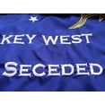 thumbnail image 4 of Embroidered Conch Republic Rainbow Pride LGBTQ Gay Lesbian Flag with Fringe and Canvas Header from Key West, Florida, 4 of 13