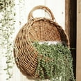 thumbnail image 5 of Travelwant Wall Fence Hanging Planter,Handmade Rattan Basket,Hand Made Wicker Rattan Flower Basket,Flower Pots Hanger Garden Decoration Indoor Outdoor Watering Hanging Baskets, 5 of 7