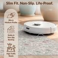 thumbnail image 6 of Design&I 2'x3' Ultra Soft Door Mat, Floral Cottage Botanical With Scattered Blooms And Sprigs Vintage Flowing None Fluffy Washable Easy Care Indoor rug for Bedside Entryway, 6 of 7