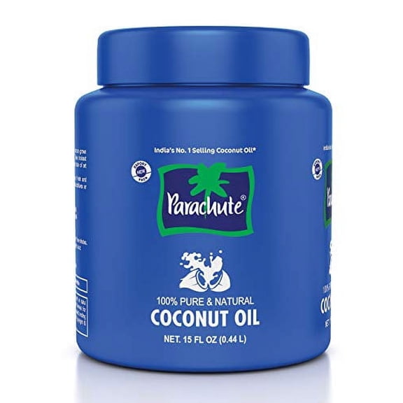 Parachute 100% Pure and Natural Unrefined Coconut Oil | No Chemicals & Added Preservatives | 15 Fl Oz Jar