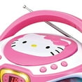 thumbnail image 2 of Hello Kitty CD-R CD-RW Radio Boombox, Pink, KT2025, 2 of 5