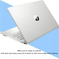 thumbnail image 2 of HP 15 Laptop, 11th Gen Intel Core i5-1135G7, 16GB DDR4 RAM, 512GB PCIe SSD, 15.6"HD(1366 x 768), Touch-Screen, Intel Iris Xe,Wifi 5, Windows 11 Home, Silver, 2 of 5