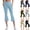 Style1-Light Blue capri pants for women, variant on Maqroz Capri Yoga Pants for Women High Waisted Flared Leg Workout Capris with Pockets Stretch for Yoga Gym Fitness