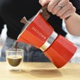 thumbnail image 3 of Grosche Milano Rouge Cafetière Espresso pour Cuisinière - 6 Tasses, 3 of 4