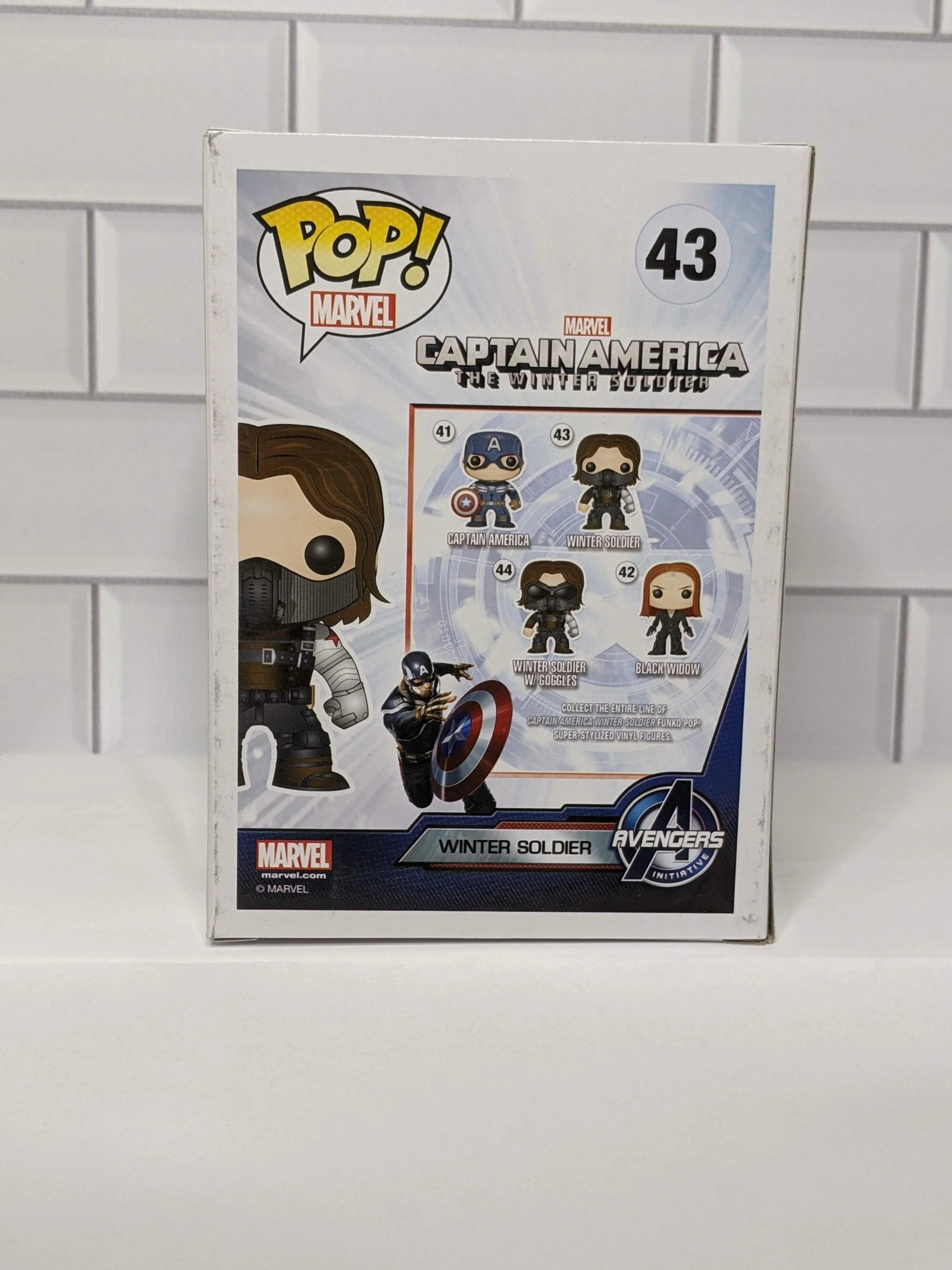 Captain America Winter Soldier Unmasked Pop Funko Vinyl Figure