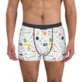 thumbnail image 2 of Goofa Easter Rabbit Printed Men's Boxer Briefs Underwear, Moisture-Wicking Underwear, Trunk,Soft and Breathable Cotton Underwear-X-Large, 2 of 9