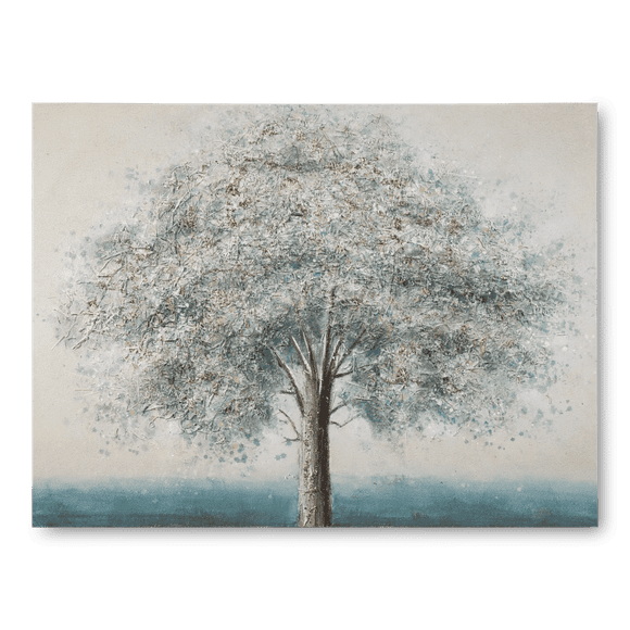 Bouclair Blue Tree Oil Painting 47 X 35 in (119.4 X 88.9 cm)