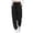 Black, variant on Ltctricy Cargo Pants for Women Drawstring Casual Jogger Pants Outdoor Elastic Waisted Hiking Pants with Pockets(White,X-Large)