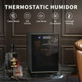 thumbnail image 2 of NEEDONE 16L Cigar Cooler Humidor with Temp Heating, Electric Humidor with Spanish Cedar Wood Shelves Digital Hygrometer Displays 100 Counts, 2 of 13