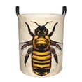 thumbnail image 6 of Lsque Honey Bee pattern Laundry Hamper Basket, Tall Woven Rope Hamper Basket for Clothes, Lightweight Storage Basket, Collapsible Waterproof-Medium, 6 of 8
