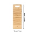 thumbnail image 2 of BotaniNest Wooden Laundry Board Washing Board For Washing Clothes Small Scouring Boards Hand Wash With Pattern Laundry Natural Efficient And For Friend, 2 of 6