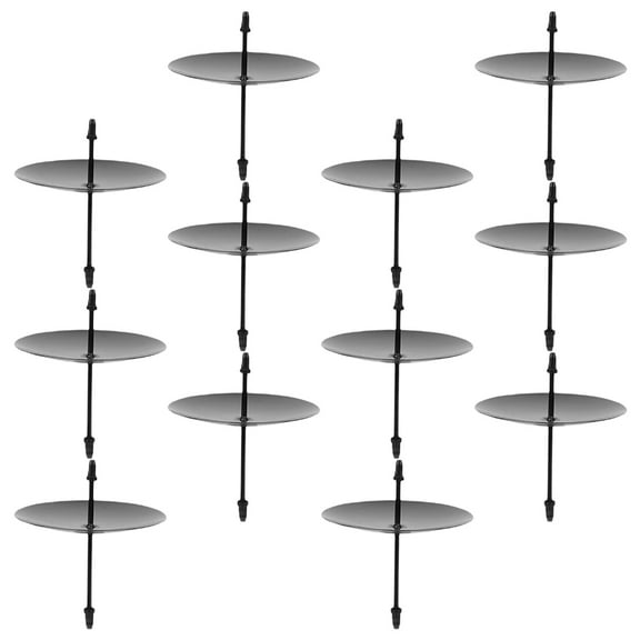 12pcs Candle Support Tools Round Metal Fixators for Candle Holder