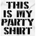 thumbnail image 2 of My Party Funny Partier Drinking Bar Plus Size Crewneck Graphic Tee Shirt Brisco Brands 2X, 2 of 5