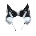 thumbnail image 1 of Disfraz de fiesta de Halloween con orejas largas de pelo de gato zorro lobo, 1 of 5